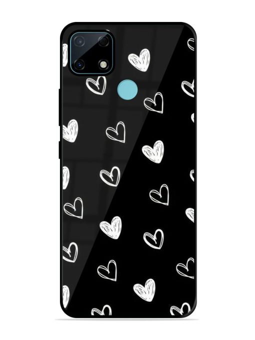 Scattered Hearts Glossy Soft Edge Case for Realme Narzo 30A Chachhi