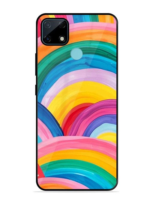 Rainbow Symphony Glossy Soft Edge Case for Realme Narzo 30A Chachhi