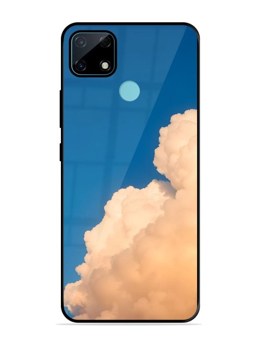 Golden Cloudscape Glossy Soft Edge Case for Realme Narzo 30A Chachhi