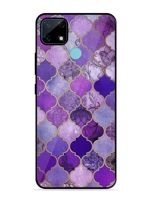 Purple Mosaic Magic Glossy Soft Edge Case for Realme Narzo 30A Chachhi