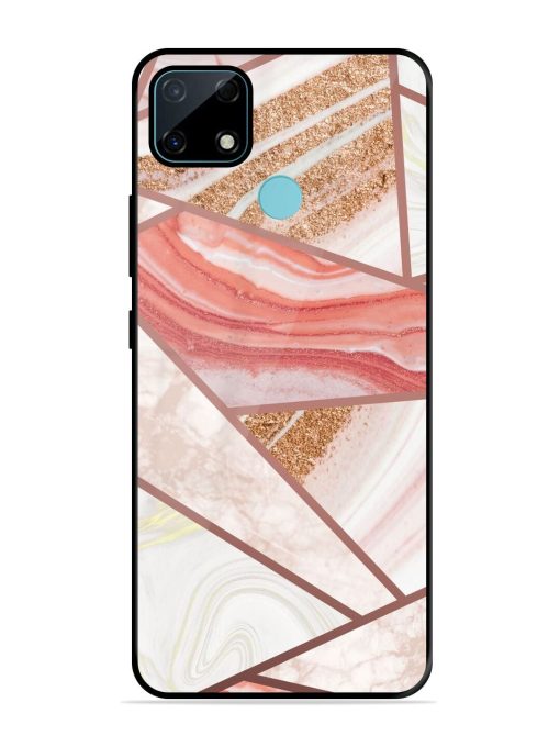 Rosy Mosaic Glossy Soft Edge Case for Realme Narzo 30A Chachhi