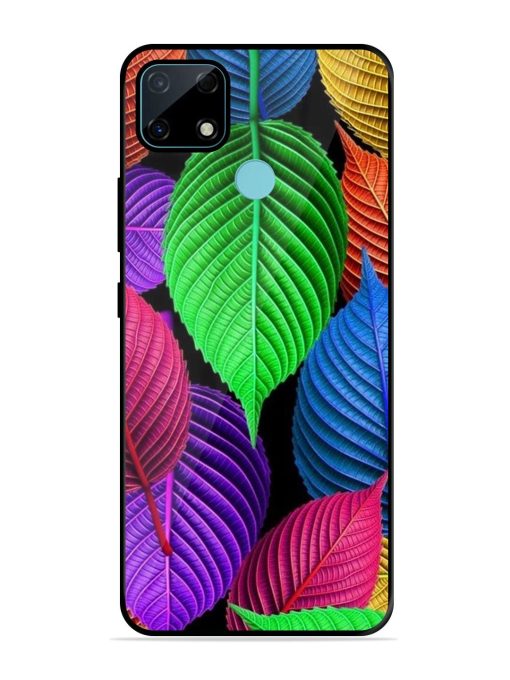 Rainbow Leaf Symphony Glossy Soft Edge Case for Realme Narzo 30A Chachhi