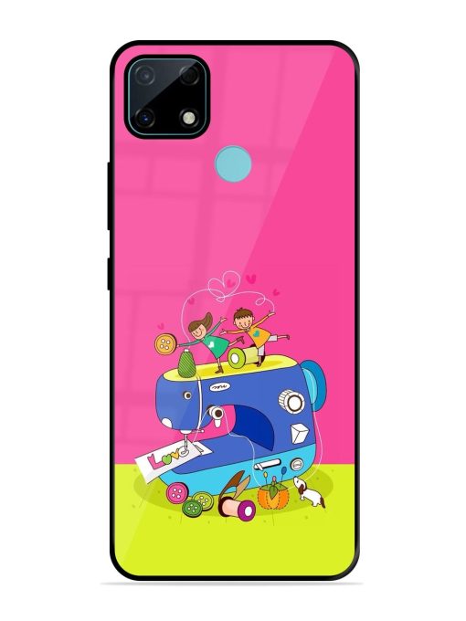 Sew Cute Glossy Soft Edge Case for Realme Narzo 30A Chachhi