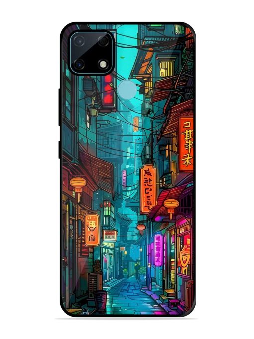 Neon Nightscape Glossy Soft Edge Case for Realme Narzo 30A Chachhi