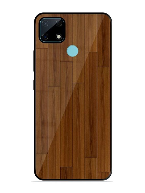 Warm Woodgrain Glossy Soft Edge Case for Realme Narzo 30A Chachhi