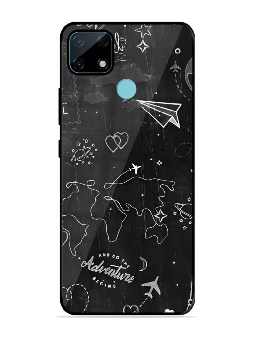 Wanderlust Sketchbook Glossy Soft Edge Case for Realme Narzo 30A Chachhi