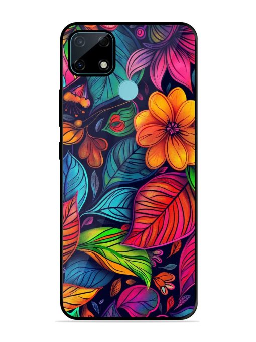 Rainbow Of Blooms Glossy Soft Edge Case for Realme Narzo 30A Chachhi