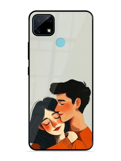 Craft Couples Glossy Soft Edge Case for Realme Narzo 30A Chachhi