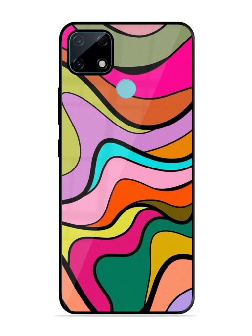 Wavy Wonder Glossy Soft Edge Case for Realme Narzo 30A Chachhi