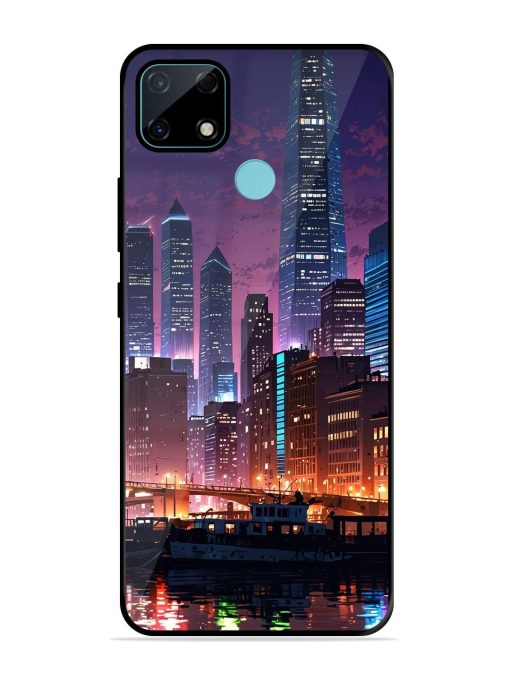 Neon Nightscape Glossy Soft Edge Case for Realme Narzo 30A Chachhi