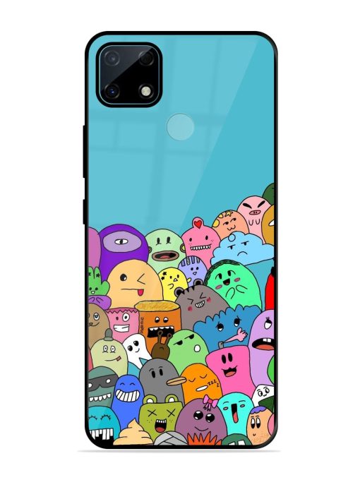 Monster Mash Glossy Soft Edge Case for Realme Narzo 30A Chachhi