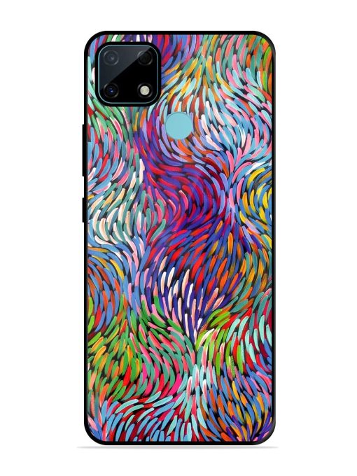 Vibrant Waves Glossy Soft Edge Case for Realme Narzo 30A Chachhi