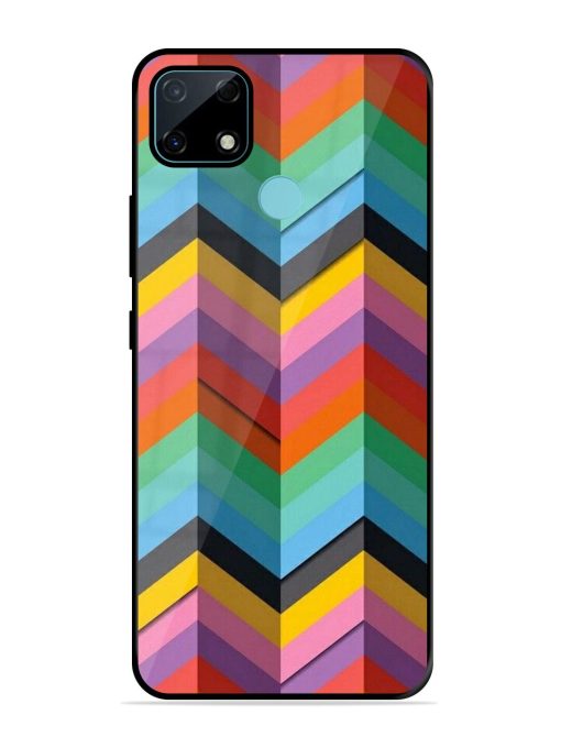 Colorful Zigzag Glossy Soft Edge Case for Realme Narzo 30A Chachhi