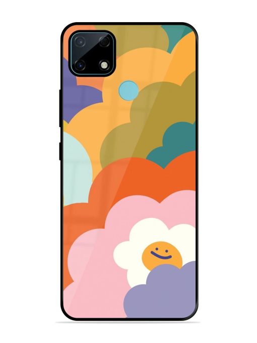 Happy Flower Power Glossy Soft Edge Case for Realme Narzo 30A Chachhi