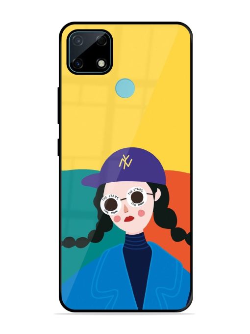 Starry-Eyed Girl Glossy Soft Edge Case for Realme Narzo 30A Chachhi