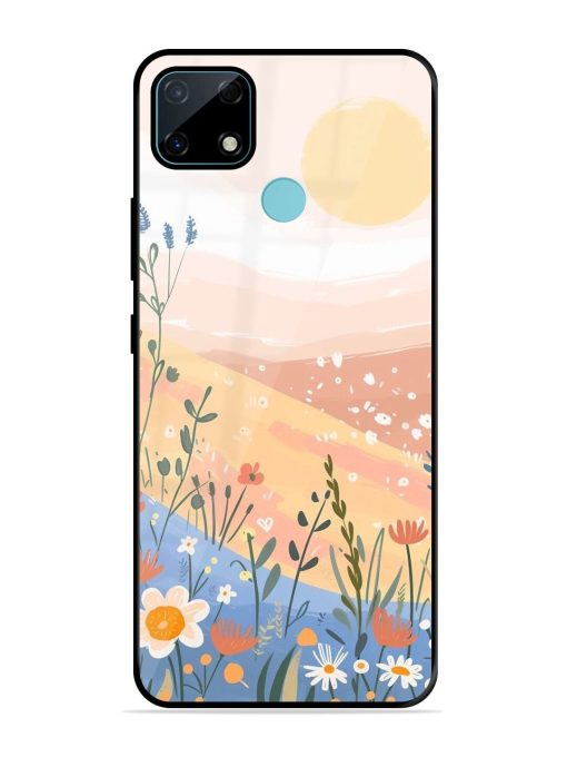 Golden Hour Blooms Glossy Soft Edge Case for Realme Narzo 30A Chachhi