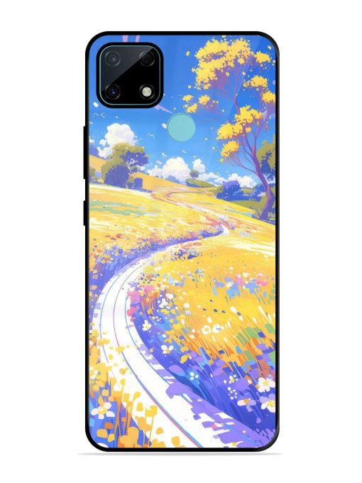 Vibrant Spring Meadow Glossy Soft Edge Case for Realme Narzo 30A Chachhi