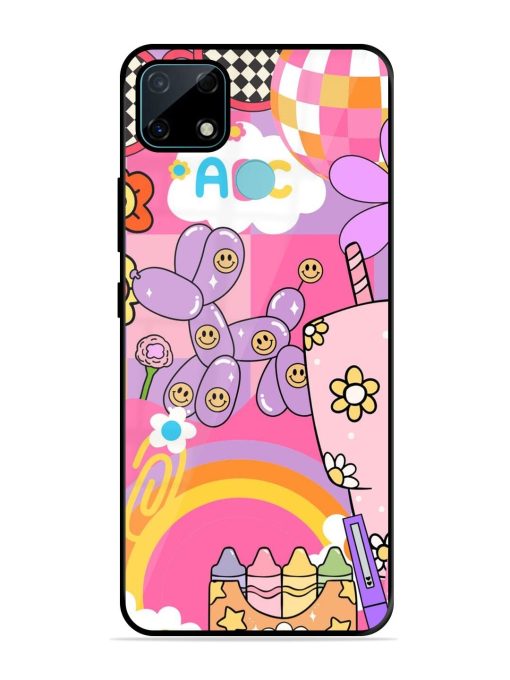 Whimsical Y2K Chaos Glossy Soft Edge Case for Realme Narzo 30A Chachhi