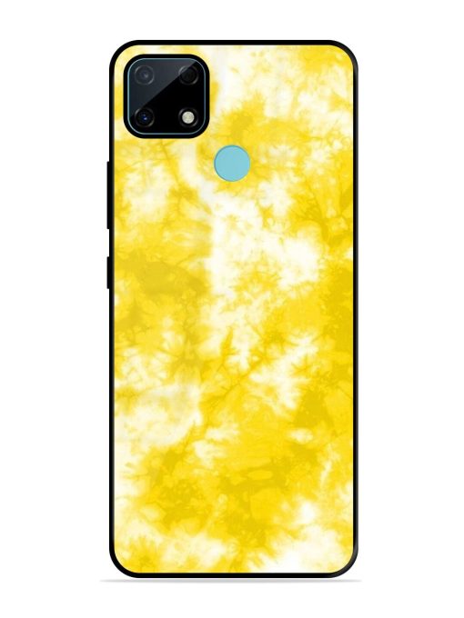 Golden Tie-Dye Twirl Glossy Soft Edge Case for Realme Narzo 30A Chachhi