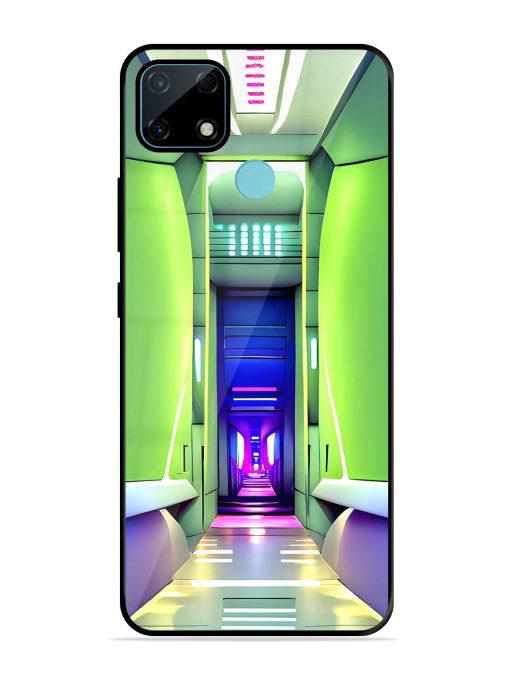 Neon Corridor Glossy Soft Edge Case for Realme Narzo 30A Chachhi