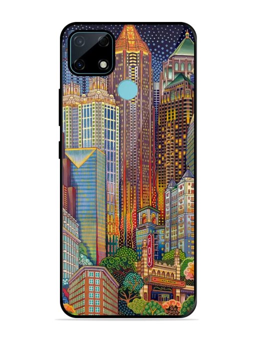 Neon Nightscape Glossy Soft Edge Case for Realme Narzo 30A Chachhi