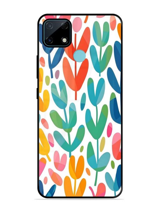 Rainbow Of Blooms Glossy Soft Edge Case for Realme Narzo 30A Chachhi