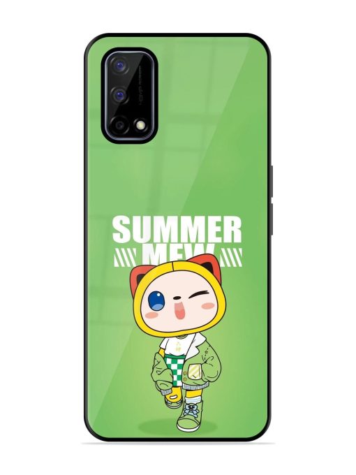 Purrfect Summer Glossy Soft Edge Case for Realme Narzo 30 Pro (5G) Chachhi