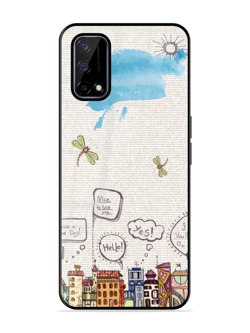 Doodle City Glossy Soft Edge Case for Realme Narzo 30 Pro (5G) Chachhi