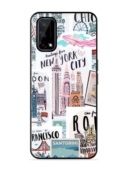 Travelogue Glossy Soft Edge Case for Realme Narzo 30 Pro (5G) Chachhi