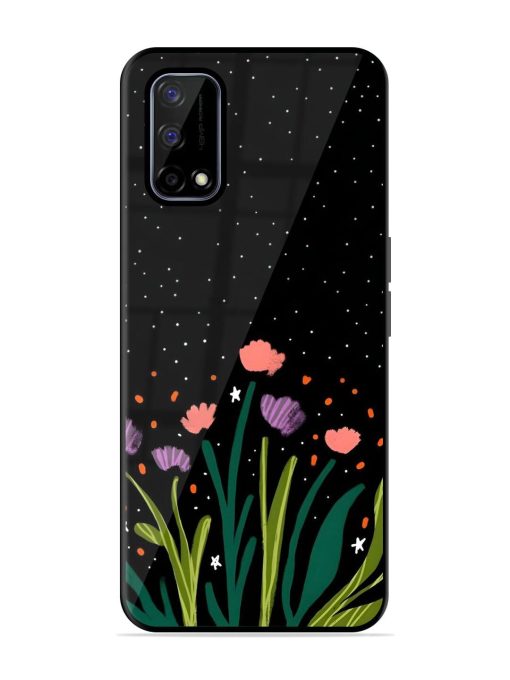 Midnight Bloom Glossy Soft Edge Case for Realme Narzo 30 Pro (5G) Chachhi