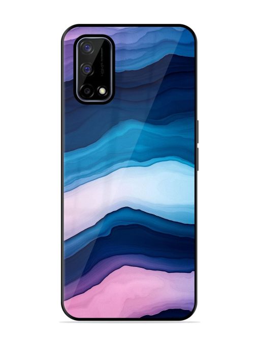 Oceanic Layers Glossy Soft Edge Case for Realme Narzo 30 Pro (5G) Chachhi