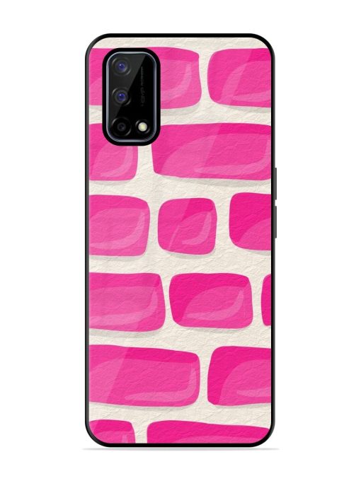 Pink Brick Wall Glossy Soft Edge Case for Realme Narzo 30 Pro (5G)