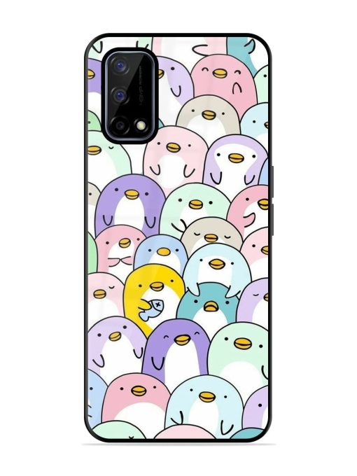 Penguin Party Glossy Soft Edge Case for Realme Narzo 30 Pro (5G) Chachhi