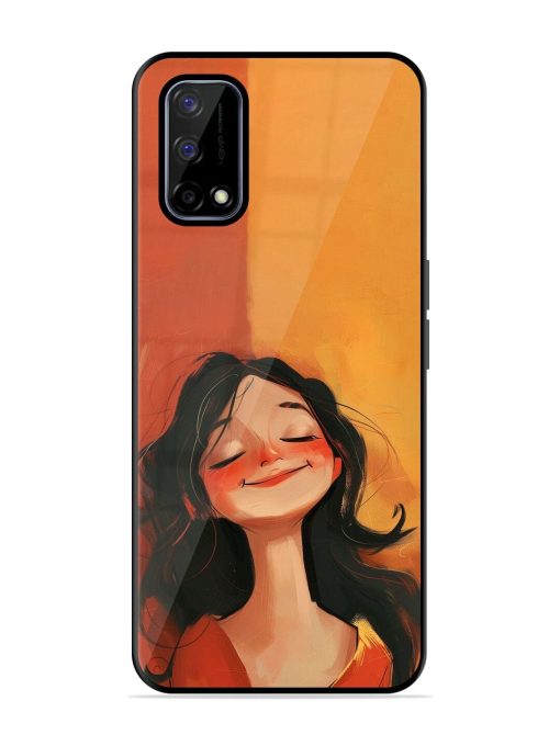 Neon Girl Glossy Soft Edge Case for Realme Narzo 30 Pro (5G) Chachhi