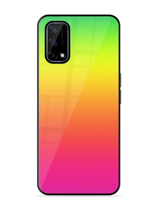 Rainbow Gradient Glossy Soft Edge Case for Realme Narzo 30 Pro (5G)