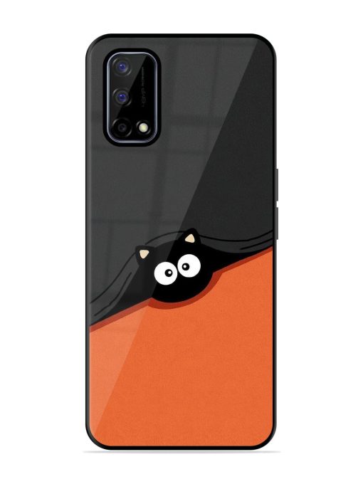 Peek-A-Boo Kitty Glossy Soft Edge Case for Realme Narzo 30 Pro (5G) Chachhi