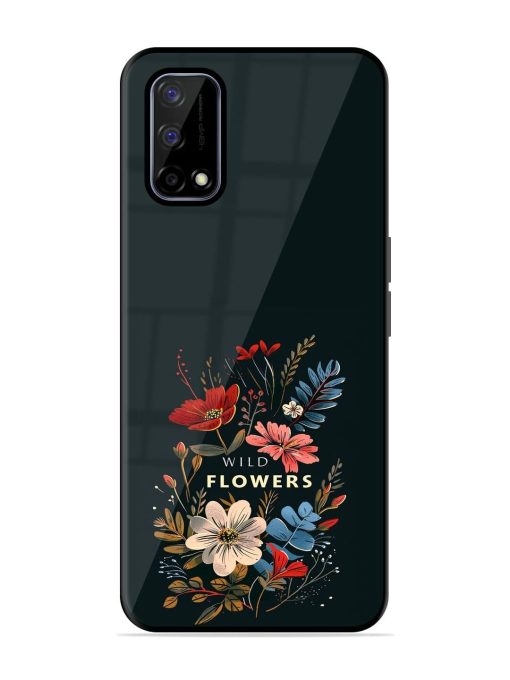 Dark Floral Glossy Soft Edge Case for Realme Narzo 30 Pro (5G) Chachhi