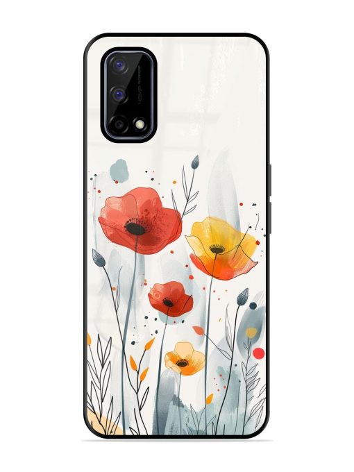 Poppy Fields Glossy Soft Edge Case for Realme Narzo 30 Pro (5G) Chachhi