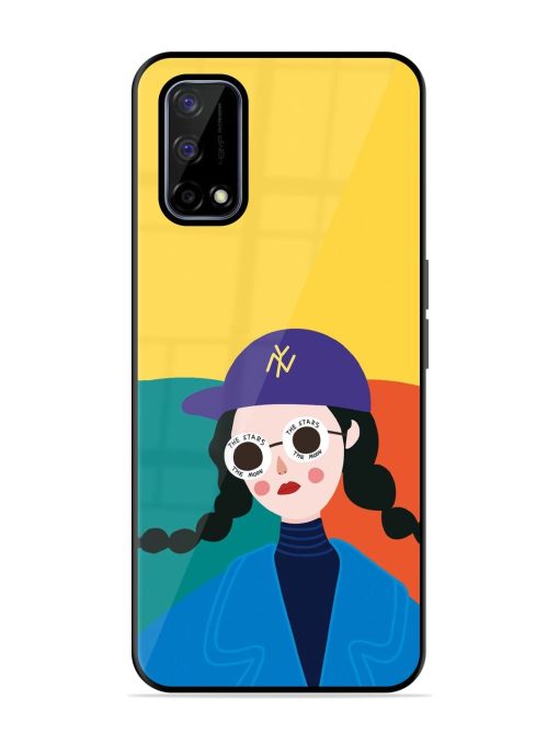 Starry-Eyed Girl Glossy Soft Edge Case for Realme Narzo 30 Pro (5G) Chachhi