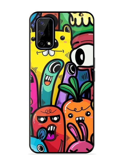 Whimsical Doodle Chaos Glossy Soft Edge Case for Realme Narzo 30 Pro (5G) Chachhi