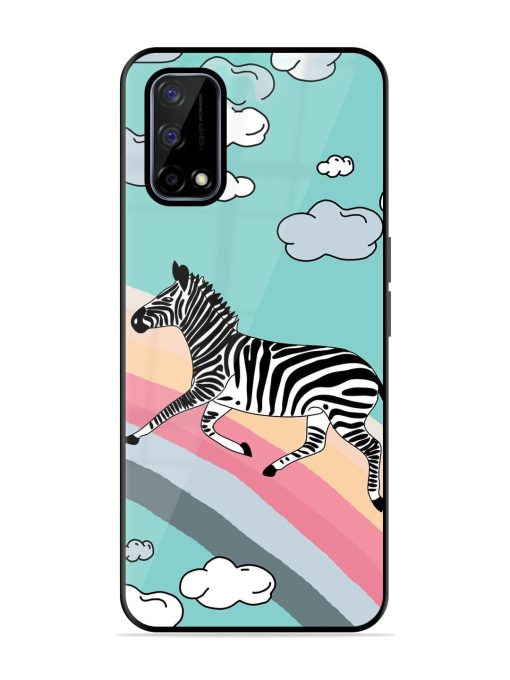 Zebra On A Rainbow Glossy Soft Edge Case for Realme Narzo 30 Pro (5G) Chachhi