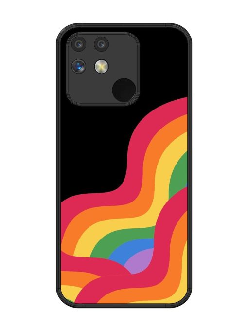 Wavy Rainbow Glossy Soft Edge Case for Realme Narzo 50 (5G)