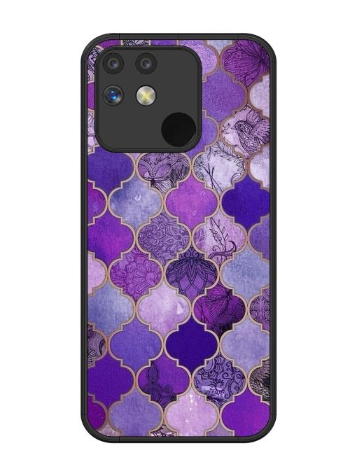 Purple Mosaic Magic Glossy Soft Edge Case for Realme Narzo 50 (5G)