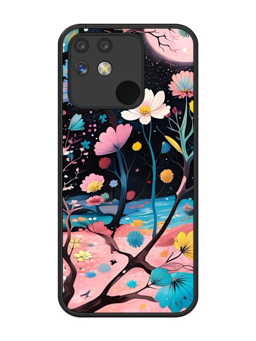 Cosmic Bloom Glossy Soft Edge Case for Realme Narzo 50 (5G)