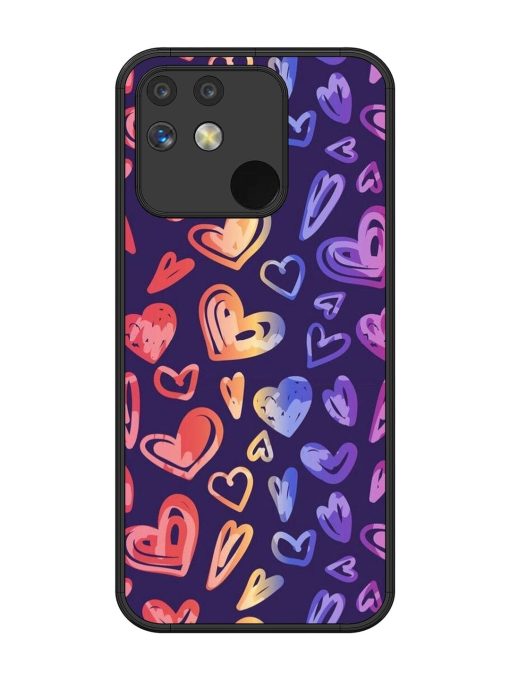 Rainbow Hearts Glossy Soft Edge Case for Realme Narzo 50 (5G)