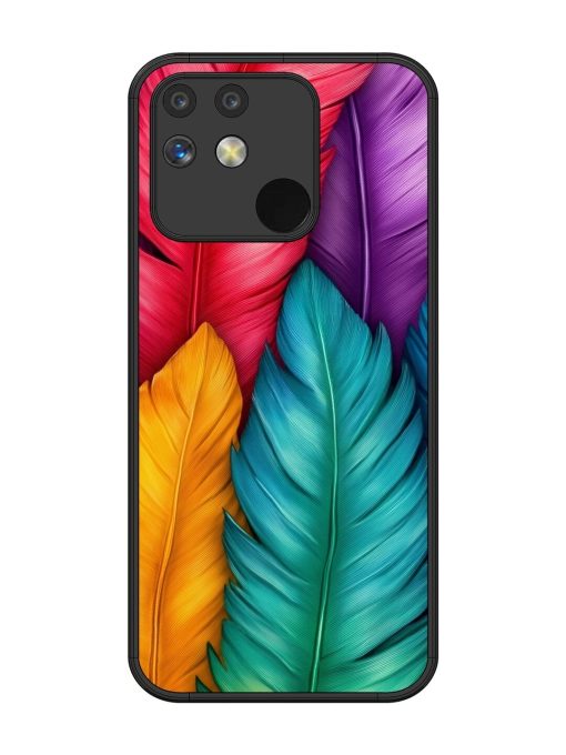 Rainbow Feathers Glossy Soft Edge Case for Realme Narzo 50 (5G)