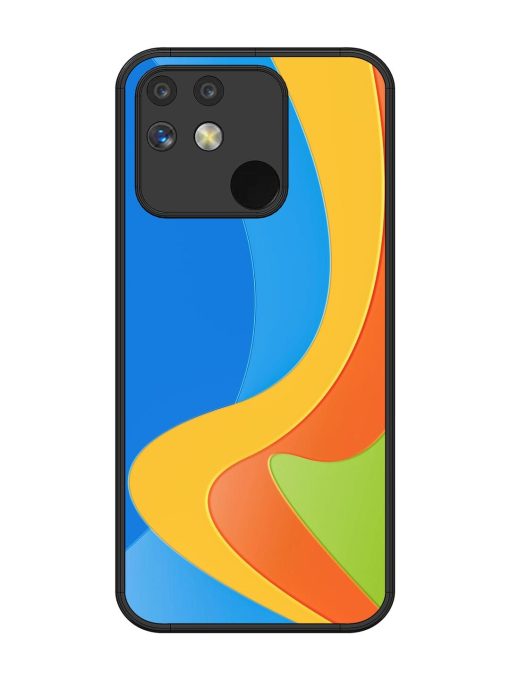 Curvy Color Cascade Glossy Soft Edge Case for Realme Narzo 50 (5G)