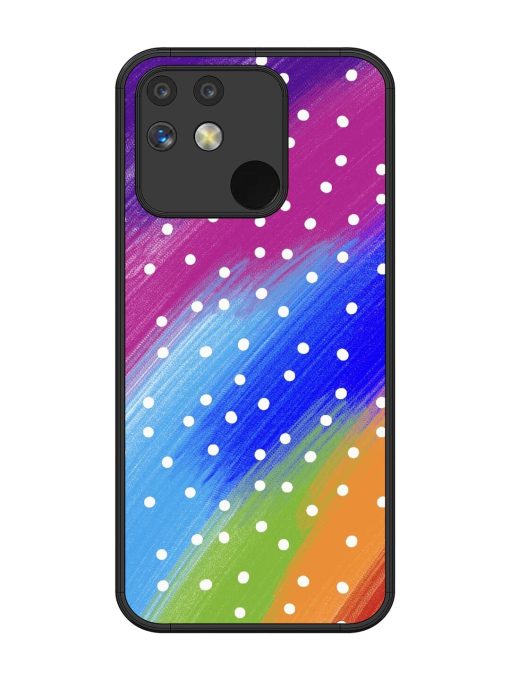 Rainbow Polka Dot Dream Glossy Soft Edge Case for Realme Narzo 50 (5G)