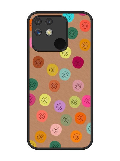 Swirly Dots On Kraft Glossy Soft Edge Case for Realme Narzo 50 (5G)