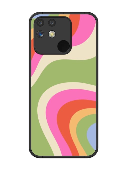 Wavy Rainbow Wonderland Glossy Soft Edge Case for Realme Narzo 50 (5G)